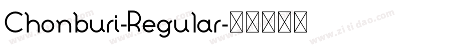Chonburi-Regular字体转换