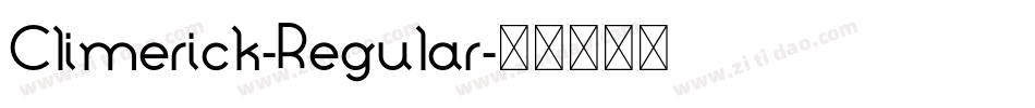 Climerick-Regular字体转换