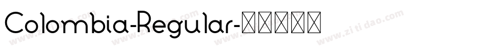 Colombia-Regular字体转换