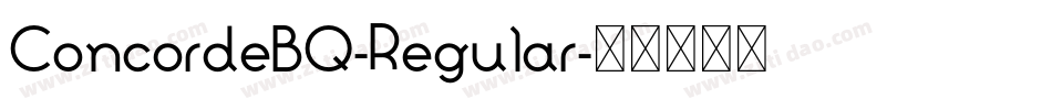 ConcordeBQ-Regular字体转换