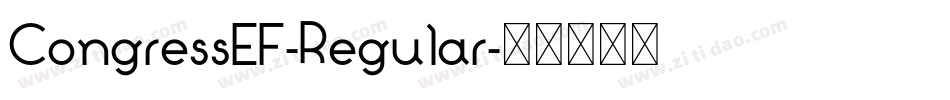 CongressEF-Regular字体转换