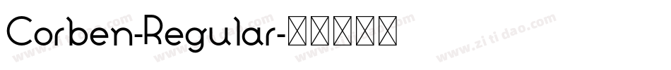 Corben-Regular字体转换