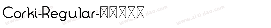 Corki-Regular字体转换 Corki-Regular字体转换