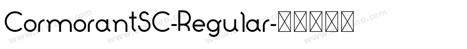 CormorantSC-Regular字体转换