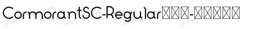 CormorantSC-Regular转换器字体转换