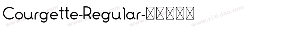 Courgette-Regular字体转换