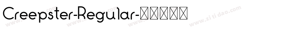 Creepster-Regular字体转换