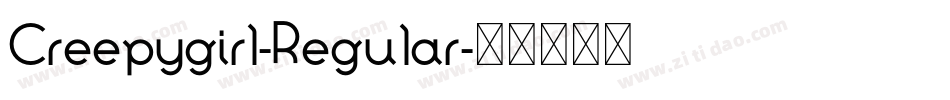 Creepygirl-Regular字体转换