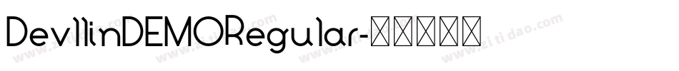 DevllinDEMORegular字体转换