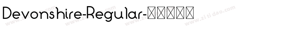 Devonshire-Regular字体转换 Devonshire-Regular字体转换