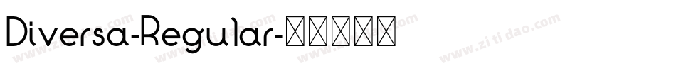 Diversa-Regular字体转换