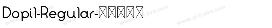 Dopil-Regular字体转换