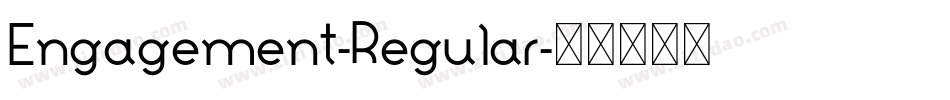 Engagement-Regular字体转换
