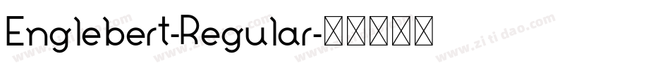 Englebert-Regular字体转换