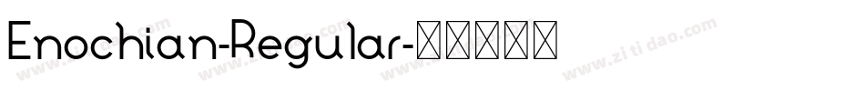 Enochian-Regular字体转换