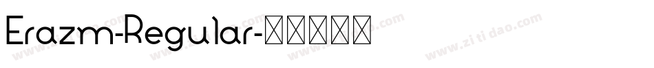 Erazm-Regular字体转换