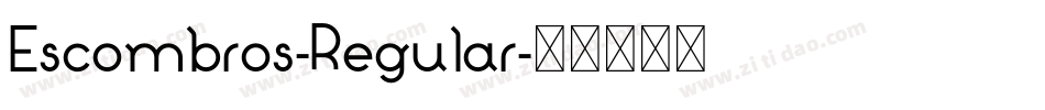 Escombros-Regular字体转换