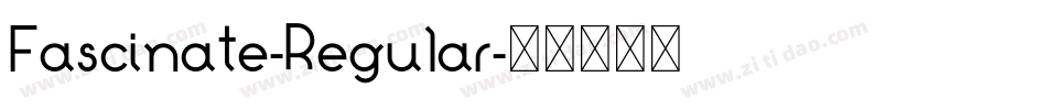 Fascinate-Regular字体转换