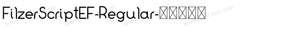 FilzerScriptEF-Regular字体转换