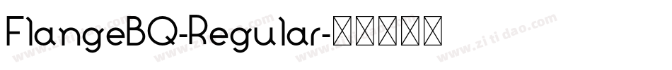FlangeBQ-Regular字体转换