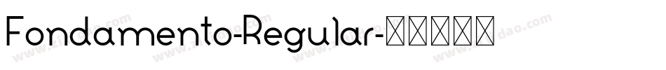 Fondamento-Regular字体转换