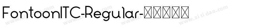 FontoonITC-Regular字体转换
