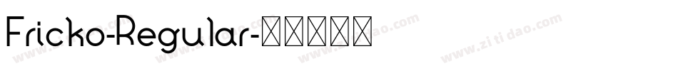 Fricko-Regular字体转换