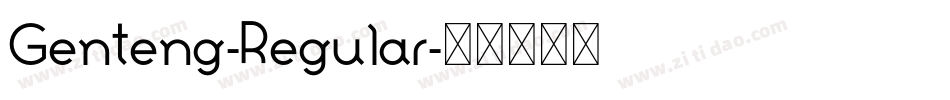 Genteng-Regular字体转换