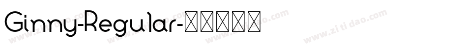 Ginny-Regular字体转换