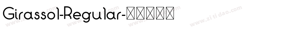 Girassol-Regular字体转换