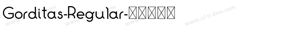 Gorditas-Regular字体转换
