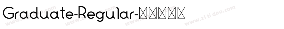 Graduate-Regular字体转换