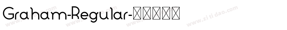 Graham-Regular字体转换
