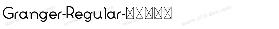 Granger-Regular字体转换