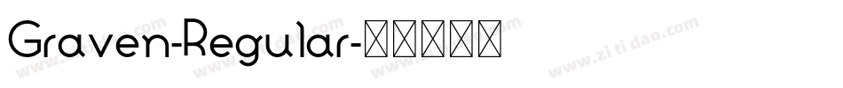 Graven-Regular字体转换