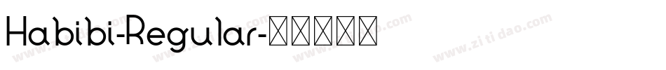 Habibi-Regular字体转换