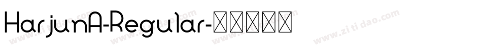 HarjunA-Regular字体转换