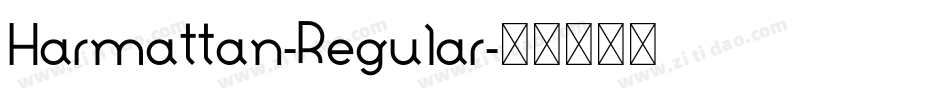 Harmattan-Regular字体转换