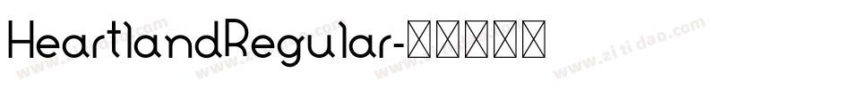 HeartlandRegular字体转换
