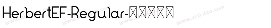 HerbertEF-Regular字体转换