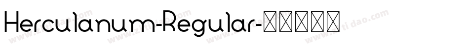 Herculanum-Regular字体转换