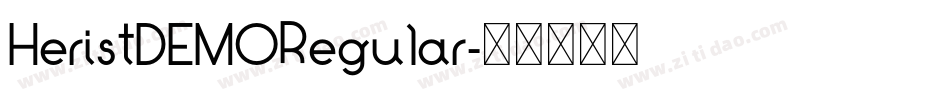 HeristDEMORegular字体转换