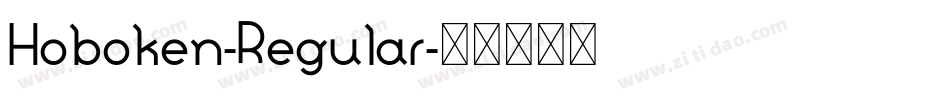 Hoboken-Regular字体转换