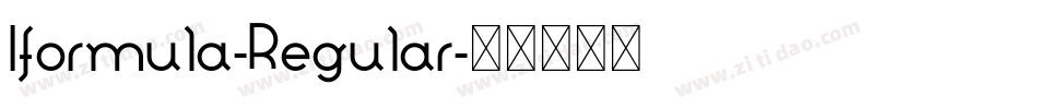 Iformula-Regular字体转换 Iformula-Regular字体转换