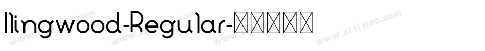 Ilingwood-Regular字体转换