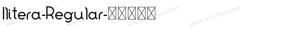 Ilitera-Regular字体转换