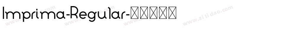 Imprima-Regular字体转换