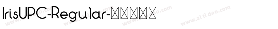 IrisUPC-Regular字体转换