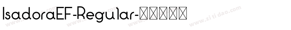 IsadoraEF-Regular字体转换