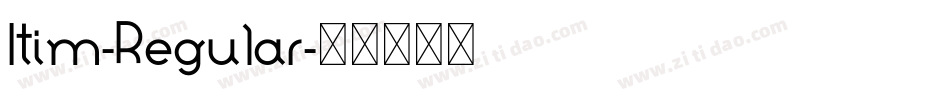 Itim-Regular字体转换